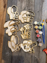Load image into Gallery viewer, Mini DIY painting Mushrooms and Toadstools gift set