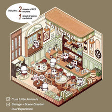 Load image into Gallery viewer, Studio Art Moodioma Kawaii Sticker Story Scene Kit: Capybara Hot Springs (140 Stickers)