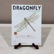 Load image into Gallery viewer, Dragonfly Papercraft Origami Wall Art