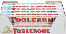 Load image into Gallery viewer, Toblerone Swiss White Chocolate Bars
