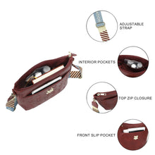 Load image into Gallery viewer, Harry Potter Hogwarts Crest 9.75" Women's Maroon Crossbody Bag
