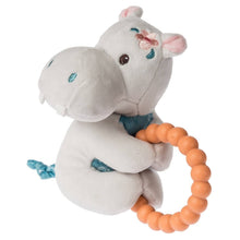 Load image into Gallery viewer, Jewel Hippo Teether Rattle: Gray