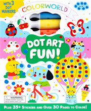 Load image into Gallery viewer, ColorWorld: Dot Art Fun! by Editors of Silver Dolphin Books: Kit - Paperback; 64 pages / English