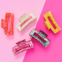 Load image into Gallery viewer, Claw Hair Clip - Pink Confetti