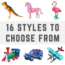 Load image into Gallery viewer, 3D Wooden Puzzles (with paint) Kits: T-Rex