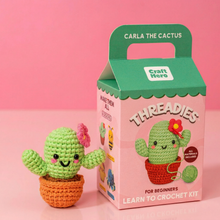 Load image into Gallery viewer, Craft Hero Threadies - Crochet Learning Kit - Carla the Cactus