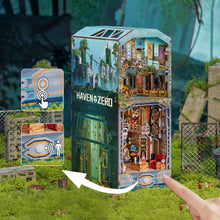 Load image into Gallery viewer, DIY Miniature House Book Nook Kit: Haven Zero w/ Dust Cover