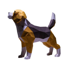 Load image into Gallery viewer, 3D Beagle PaperCraft Dog Origami Model