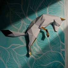 Load image into Gallery viewer, Fox Pounce 3D PaperCraft Origami Wall Art