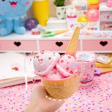 Load image into Gallery viewer, Strawberry Scented Ice Cream Pint Slime