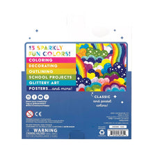 Load image into Gallery viewer, Rainbow Sparkle Glitter Markers - Set of 15