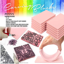 Load image into Gallery viewer, PIXISS Carving Blocks with Lino Cutter - 5 Pack