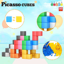 Load image into Gallery viewer, Magnet Cube Building Blocks 80 Piece 1.2" Magnetic Cube Toys