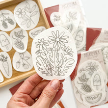 Load image into Gallery viewer, Stick & Stitch Embroidery patterns, embroidery patches: Summer Vibes