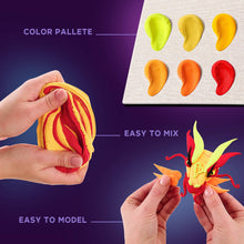 Load image into Gallery viewer, OKTO Manga Elements — Fire — 3D Clay Canvas Kit