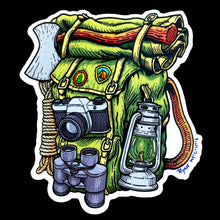 Load image into Gallery viewer, VINYL STICKER: Camping/Hiking Backpack (2 Options): Animals