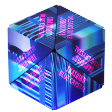 Load image into Gallery viewer, Shashibo Blue Crystal Magnetic Puzzle Cube STEM STEAM MESH