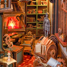 Load image into Gallery viewer, DIY Book Nook Kit: Leonardo da Vinci w/ Dust Cover