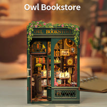 Load image into Gallery viewer, DIY Book Nook Kit: Owl Bookstore