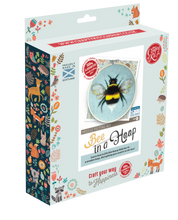 Load image into Gallery viewer, Bee in a Hoop Needle Felting Craft Kit