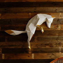 Load image into Gallery viewer, Fox Pounce 3D PaperCraft Origami Wall Art