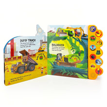 Load image into Gallery viewer, Dig It! Dump It! Build It! Construction 10-ButtonSound Book
