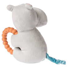 Load image into Gallery viewer, Jewel Hippo Teether Rattle: Gray
