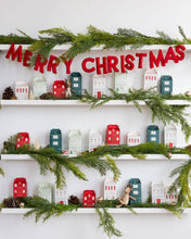 Load image into Gallery viewer, Puffy Red Velvet Merry Christmas Banner
