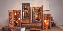 Load image into Gallery viewer, DIY Book Nook Kit: Nebula Common Room with Dust Cover