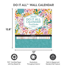 Load image into Gallery viewer, 2025 Secret Garden DIA Wall Calendar