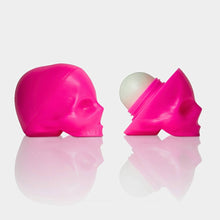 Load image into Gallery viewer, Pink Skull Lip Balm 100% Natural: Hot Pink / Clear Box / Passion Fruit