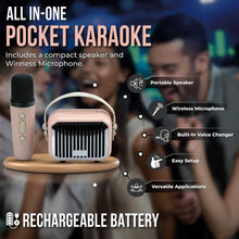 Load image into Gallery viewer, Pocket Karaoke-Microphone & Speaker Combo-Pink