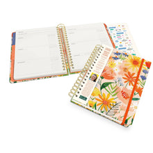Load image into Gallery viewer, Bold Blossoms Undated Tri-Tab Planner