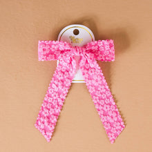 Load image into Gallery viewer, Flower Scallop Hair Bow-Hot Pink