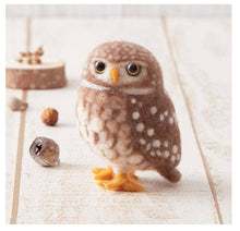 Load image into Gallery viewer, Hamanaka Needle Felting Kit: Northern White-Faced Owl DIY