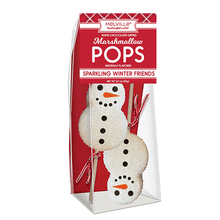 Load image into Gallery viewer, Sugar Crystal Snowman Marshmallow Pops: