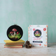 Load image into Gallery viewer, Toadstools in a Hoop Needle Felting Craft Kit