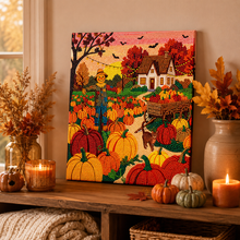 Load image into Gallery viewer, Fall Diamond Art Kit | Pumpkin Patch | DIY