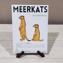 Load image into Gallery viewer, Meerkats 3D Paperart Origami Model