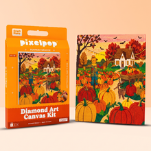 Load image into Gallery viewer, Fall Diamond Art Kit | Pumpkin Patch | DIY