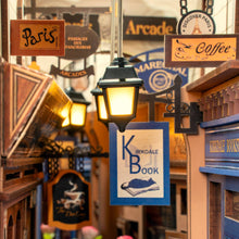 Load image into Gallery viewer, DIY Book Nook Kit: Paris Arcade Date with Dust Cover