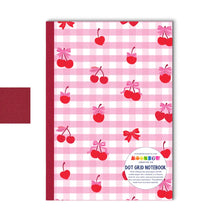 Load image into Gallery viewer, Dot Grid Notebook Cherry Gingham
