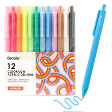 Load image into Gallery viewer, Retractable Colorflow Acrylic Gel Pen Set of 12