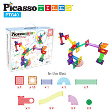 Load image into Gallery viewer, 50 Piece Magnetic Marble Run Track