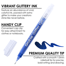 Load image into Gallery viewer, Jumbo Iridescent Glitter Gel Ink Pen Of 18