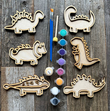 Load image into Gallery viewer, Mini Dinosaurs DIY painting Kit
