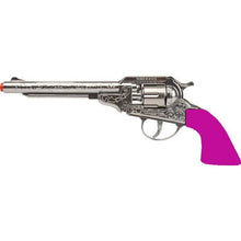 Load image into Gallery viewer, Cowgirl Pink Revolver 8 Shot Diecast Cap Gun & Holster Set