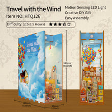 Load image into Gallery viewer, DIY Miniature House Book Nook Kit: Travel with the Wind