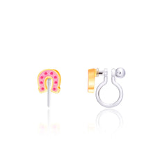 Load image into Gallery viewer, CLIP ON Western Cowgirl Earrings | Lucky Horseshoe