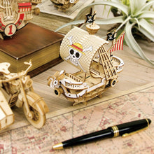 Load image into Gallery viewer, ki-gu-mi One Piece Going Merry Ship Model Wooden 3D Puzzles